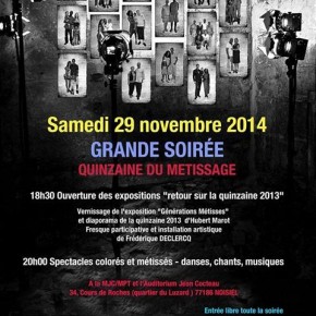 Soirée "Métissage", samedi 29 novembre, Noisiel Soirée "Métissage", samedi 29 novembre, Noisiel